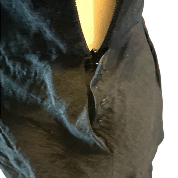 BCBGMaxAzria Black and White Striped Tiered Dress - Picture 5 of 8